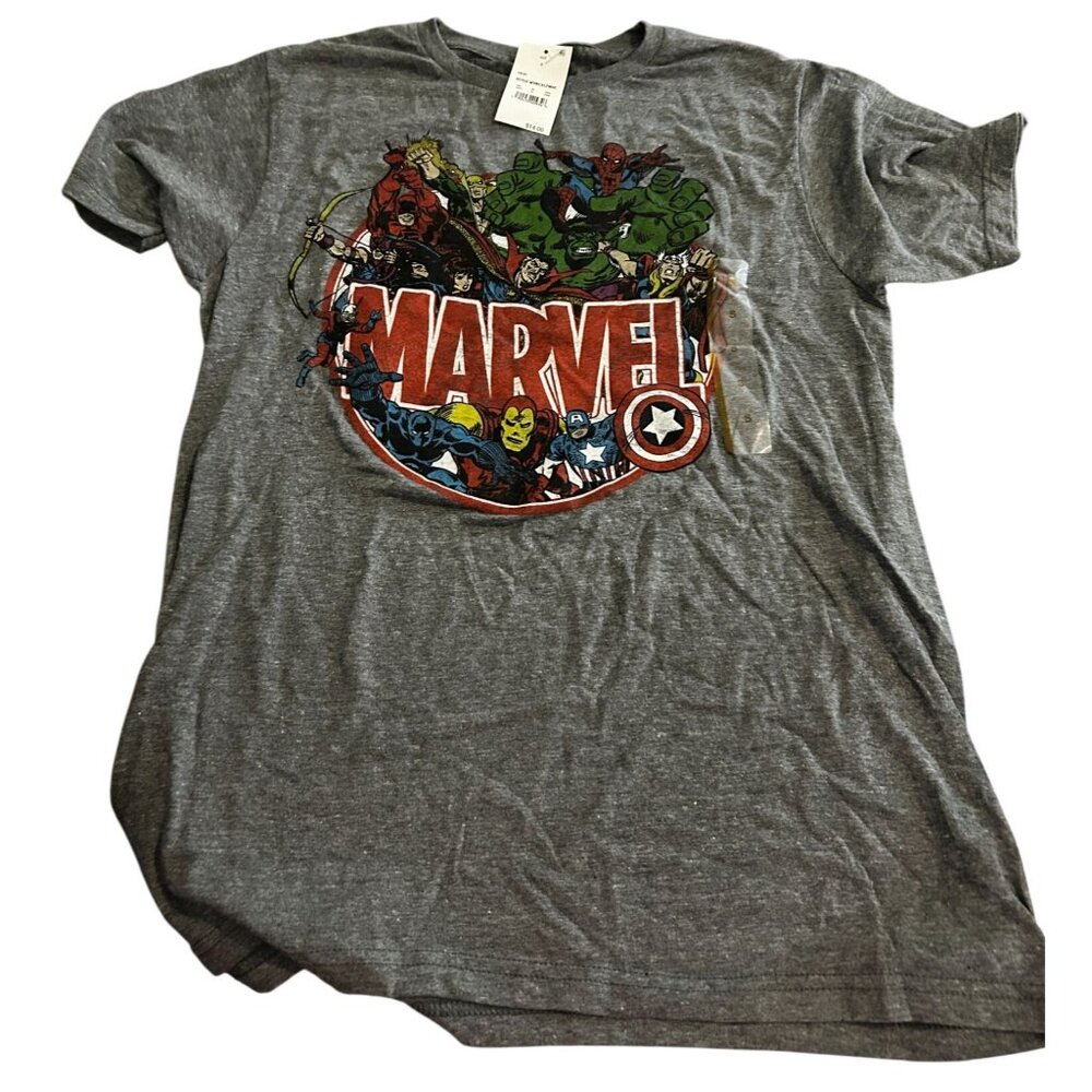 New with tags: Marvel Short Sleeve Graphic T-Shirt - Graphite Heather Small